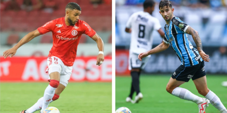 Créditos: Ricardo Duarte / Internacional / Lucas Uebel / Grêmio